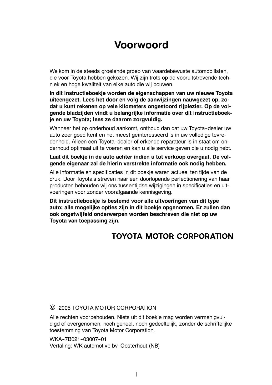 2006-2008 Toyota Yaris Manuel du propriétaire | Néerlandais