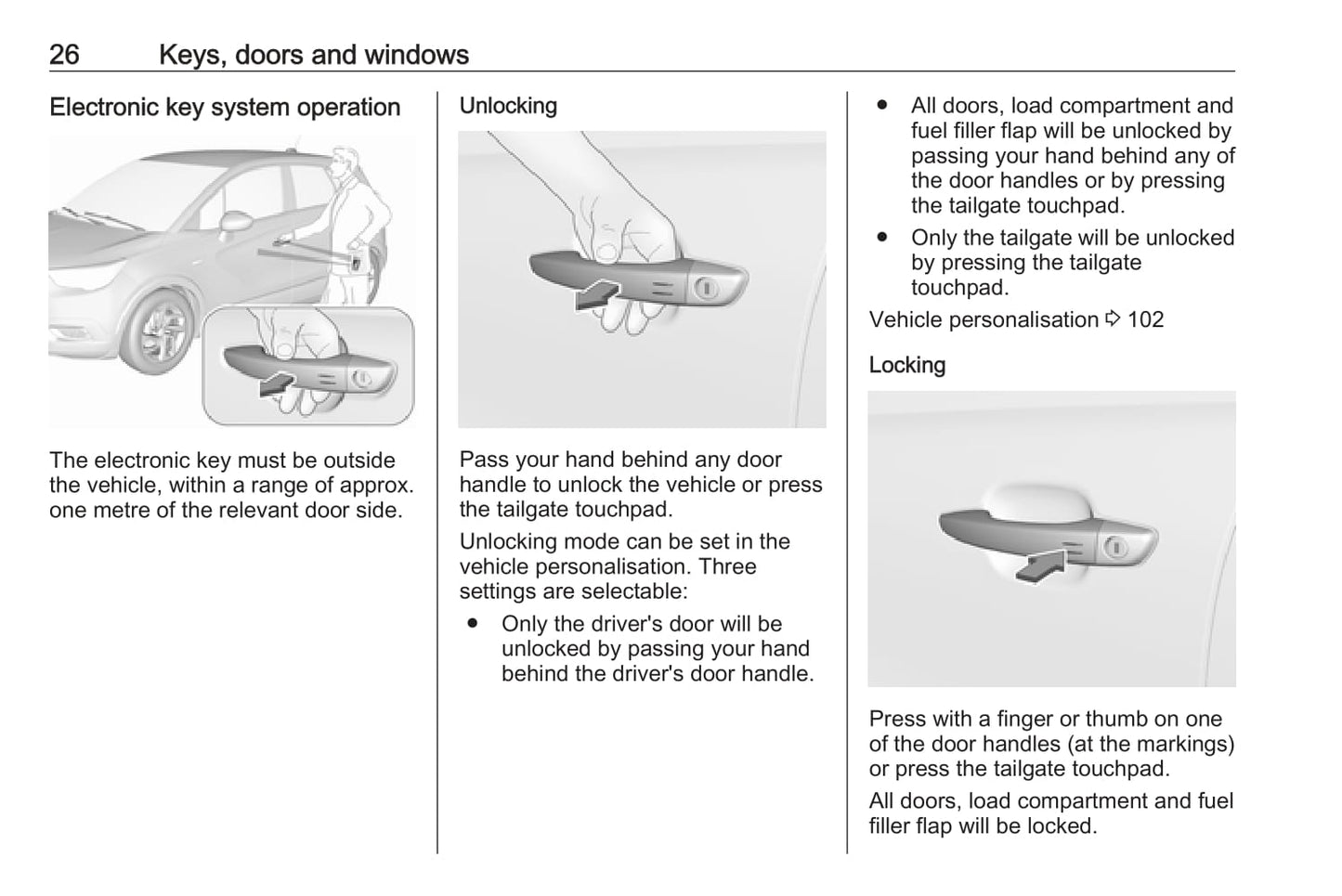 2017-2018 Vauxhall Crossland X Owner's Manual | English