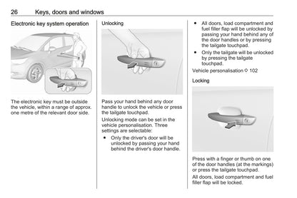 2017-2018 Vauxhall Crossland X Owner's Manual | English