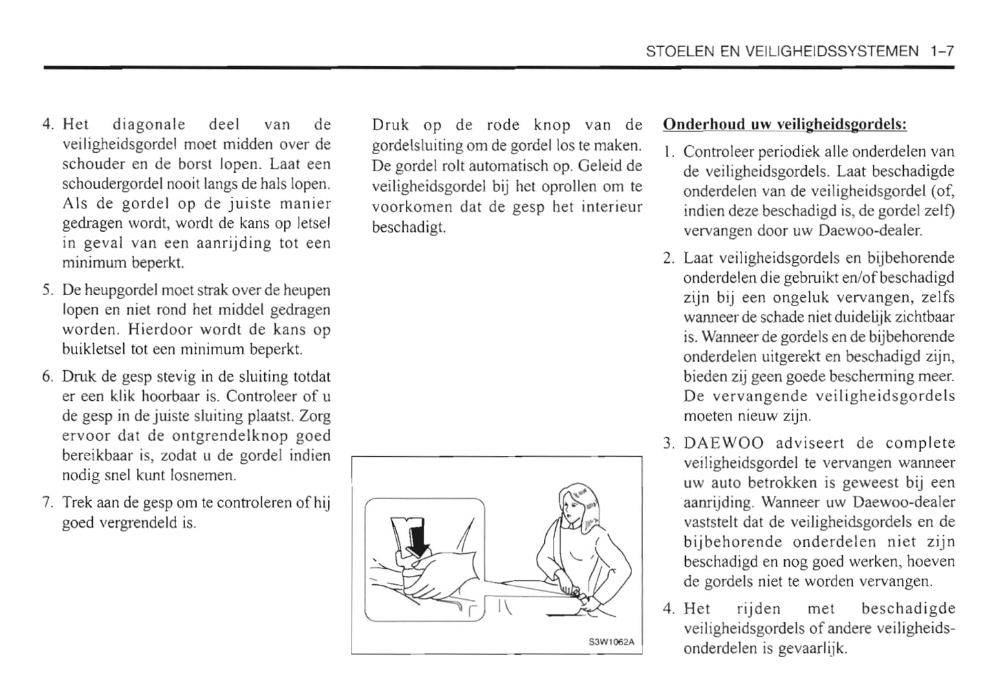 2000-2006 Daewoo Evanda Manuel du propriétaire | Néerlandais