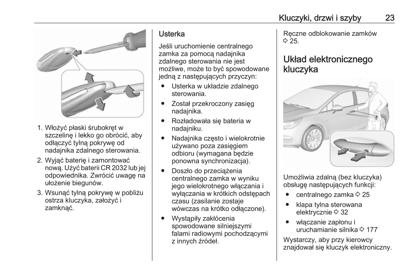2019-2020 Opel Astra Manuel du propriétaire | Polonais