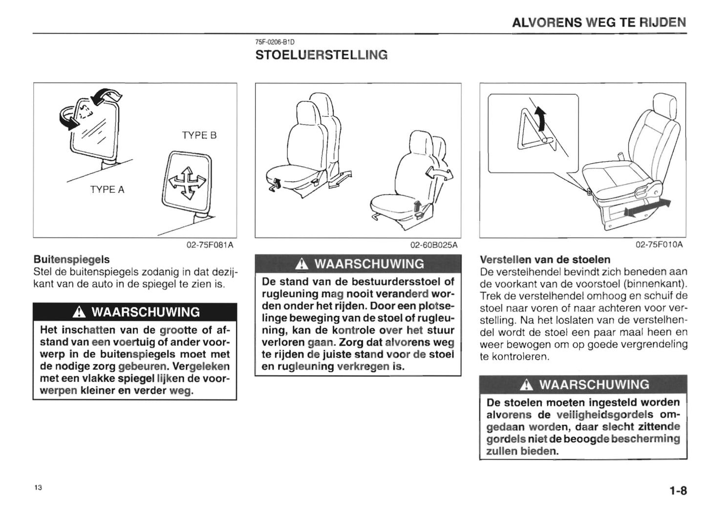 1997-1998 Suzuki Wagon R+ Owner's Manual | Dutch