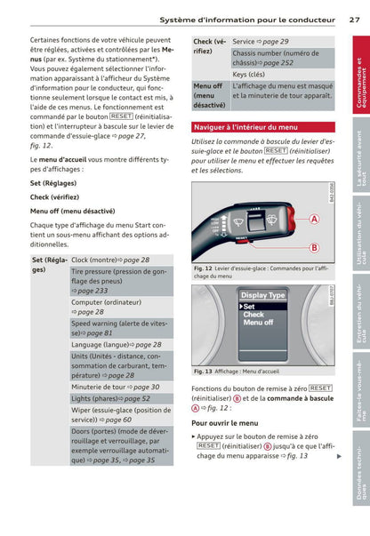 2014 Audi R8 Spyder Owner's Manual | French