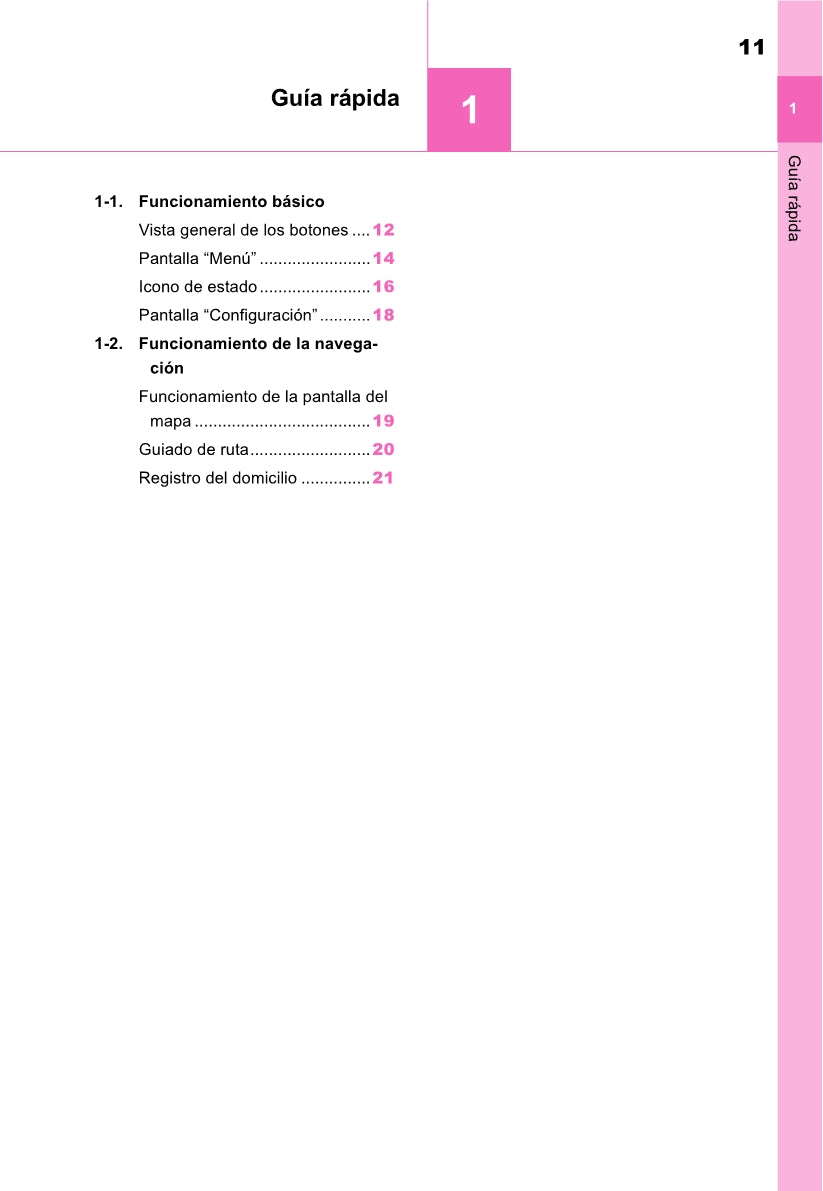 Toyota Yaris Cross Navigation / Multimedia Manual de Instrucciones 2021 - 2023