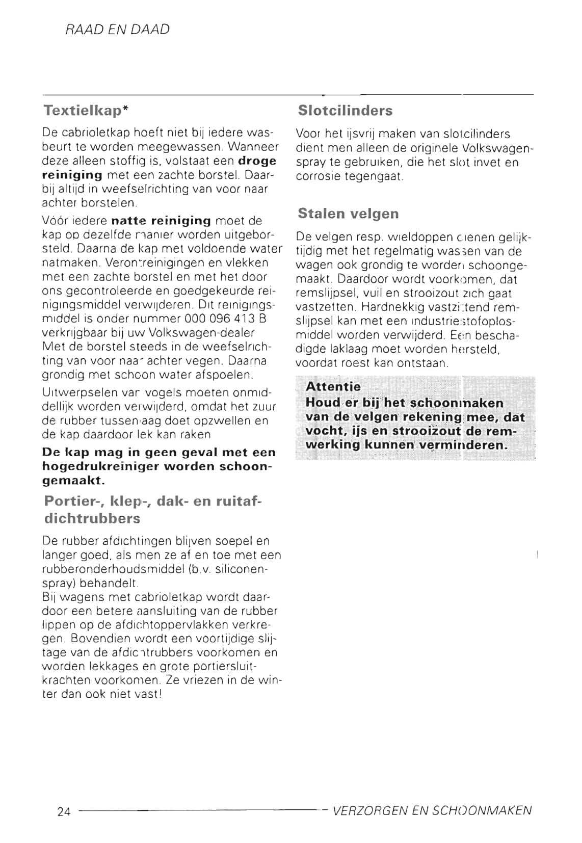 1998-2005 Volkswagen Bora Owner's Manual | Dutch