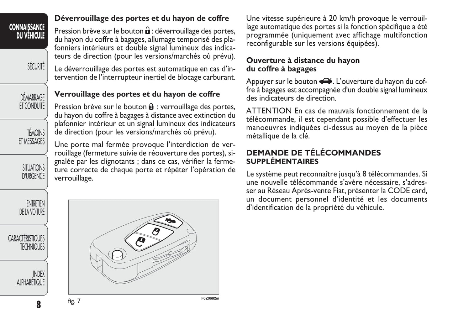 2011-2012 Fiat Panda Owner's Manual | French