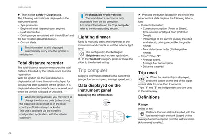 2021-2022 Peugeot 308/308 Hybrid Owner's Manual | English