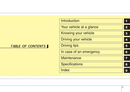 2008 Kia Sorento Owner's Manual | English