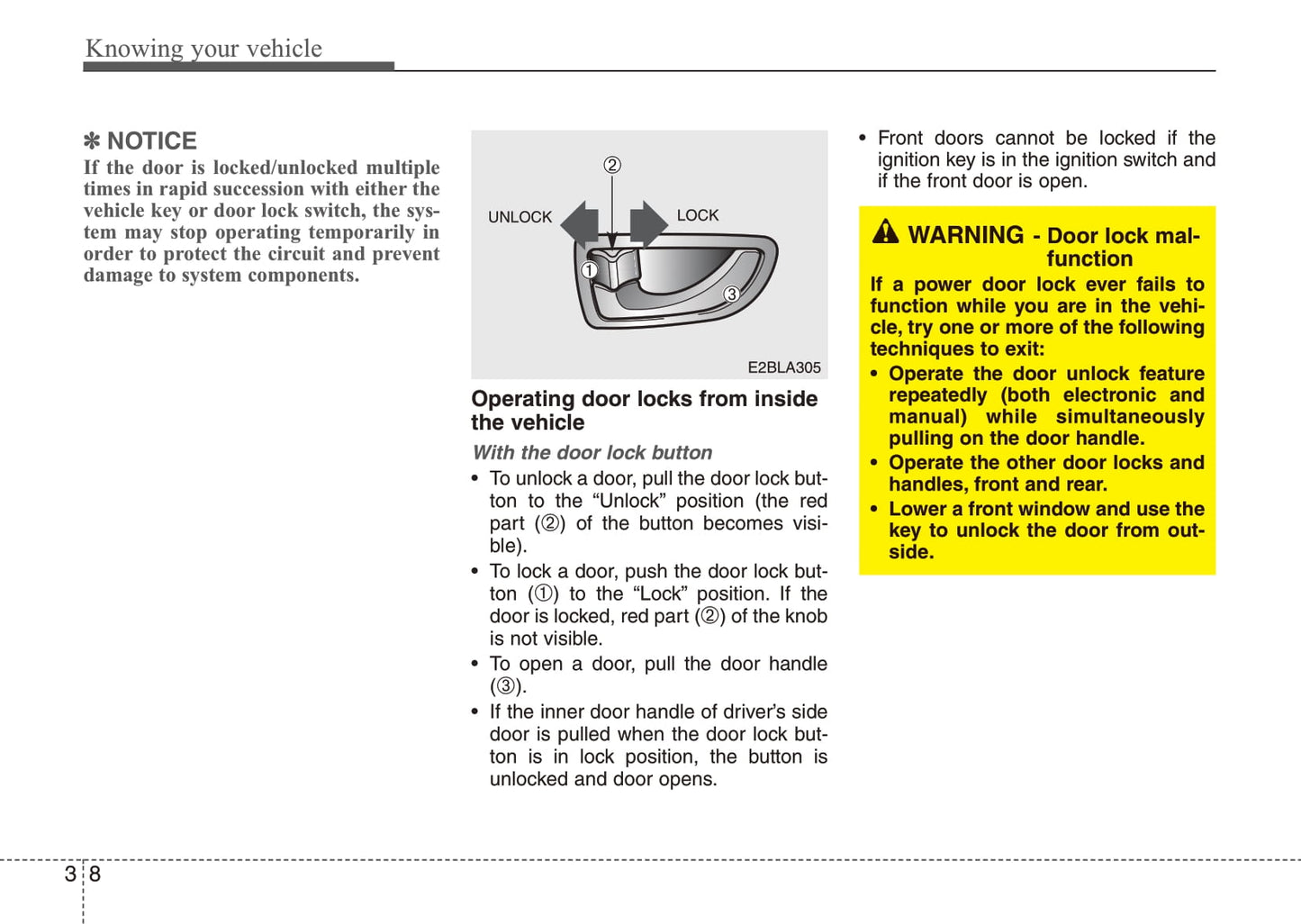 2008 Kia Sorento Owner's Manual | English