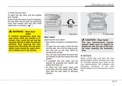 2008 Kia Sorento Owner's Manual | English