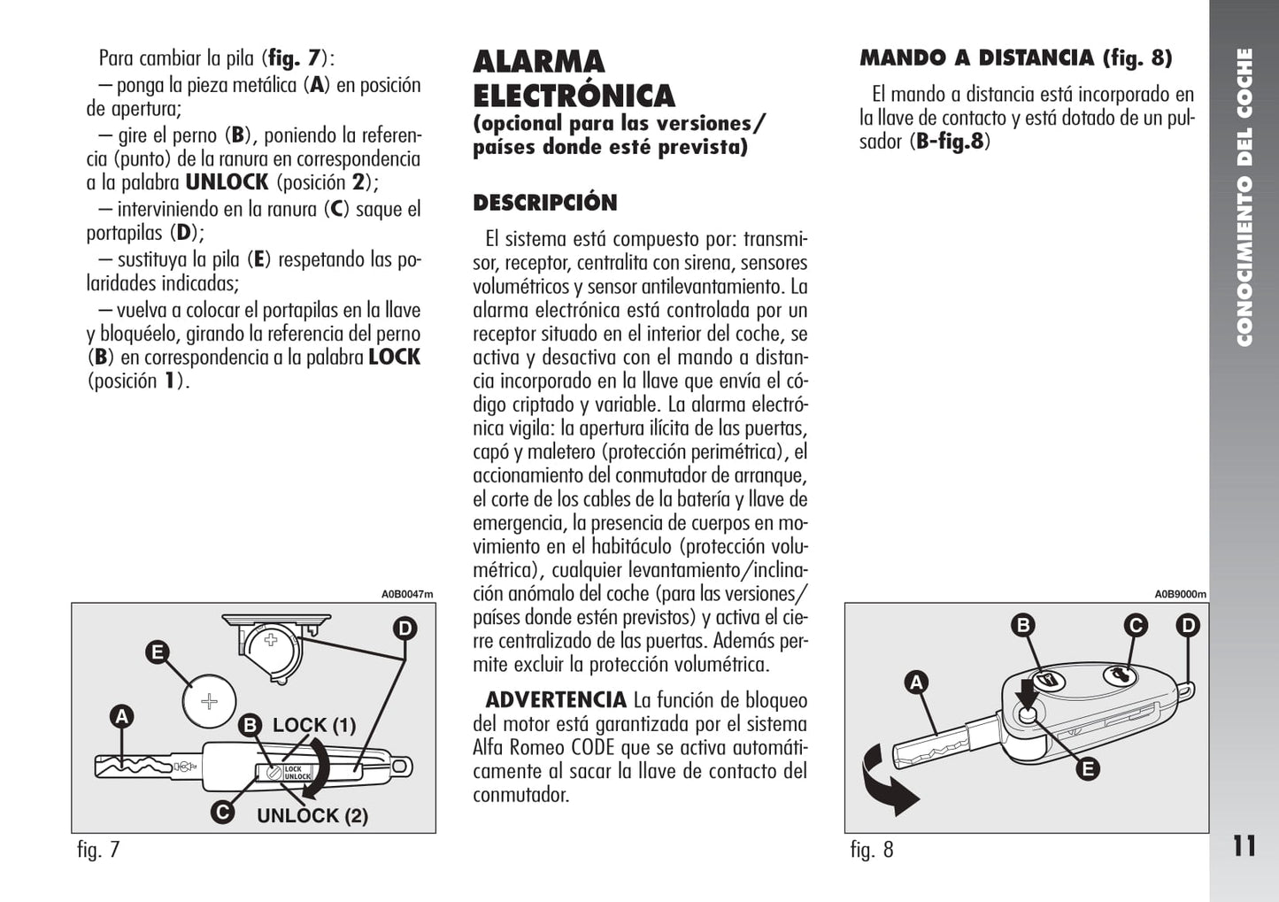 2003-2005 Alfa Romeo 156 Manuel du propriétaire | Espagnol