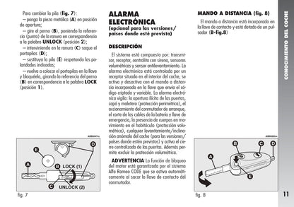 2003-2005 Alfa Romeo 156 Manuel du propriétaire | Espagnol