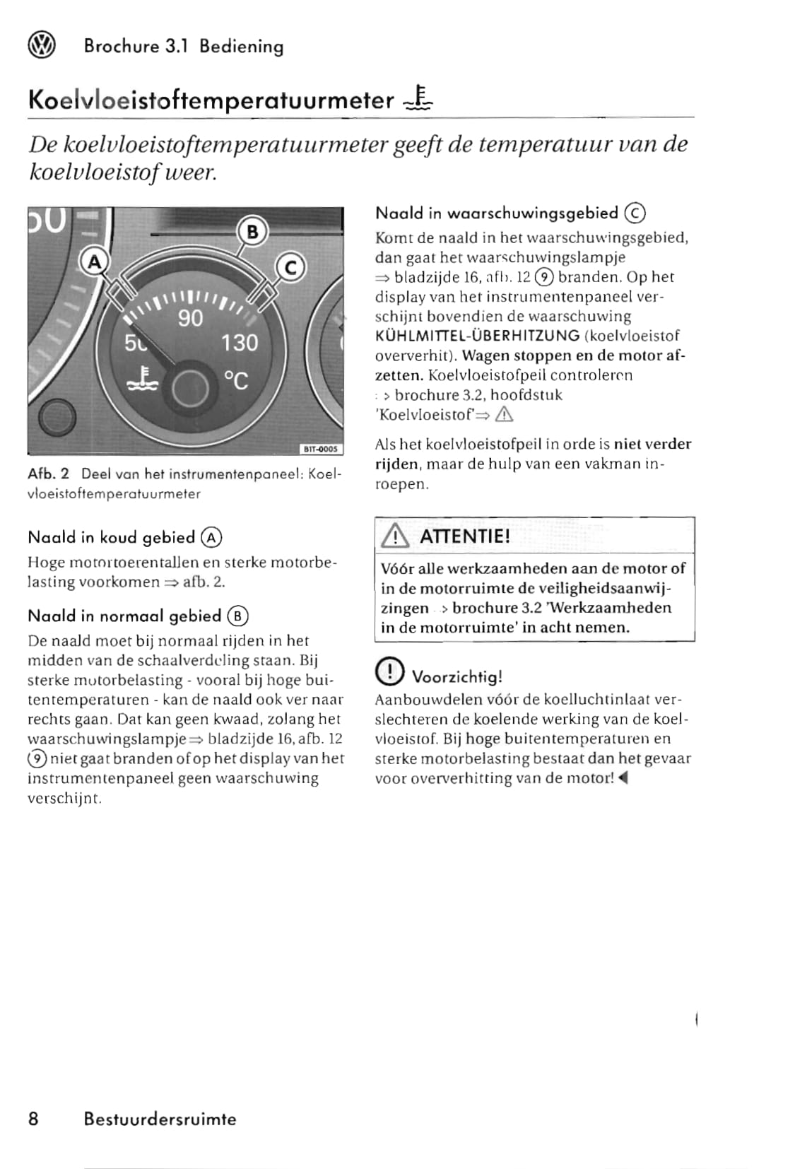 2003-2006 Volkswagen Touran Owner's Manual | Dutch