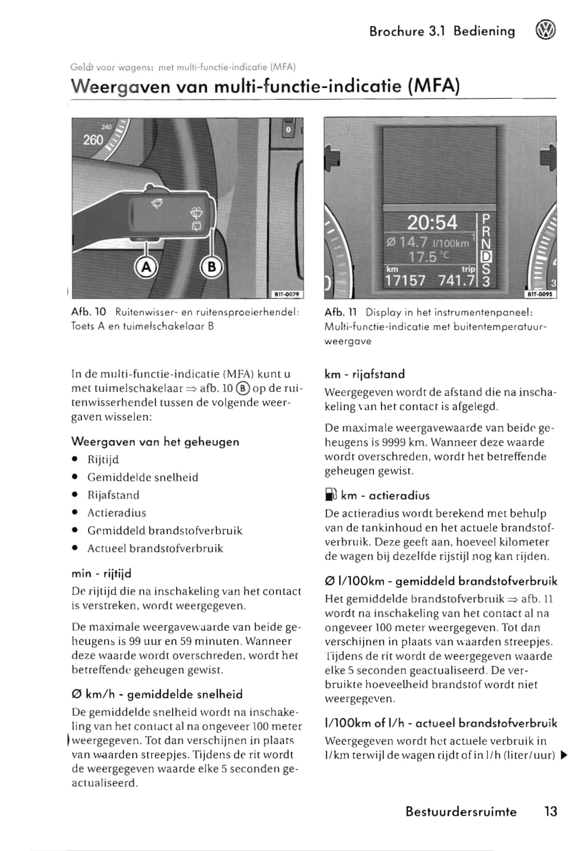 2003-2006 Volkswagen Touran Owner's Manual | Dutch