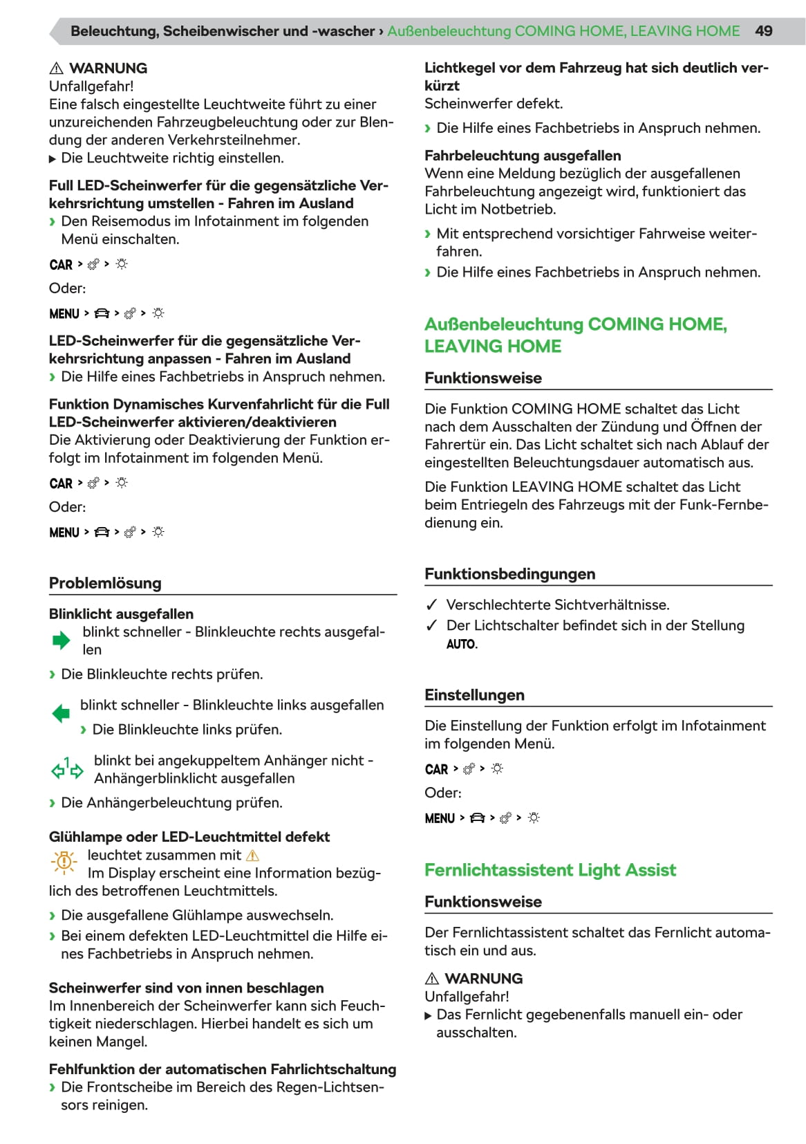 2019-2020 Skoda Superb iV Owner's Manual | German