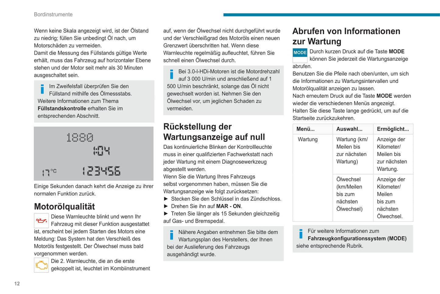 2019-2021 Peugeot Boxer Owner's Manual | German