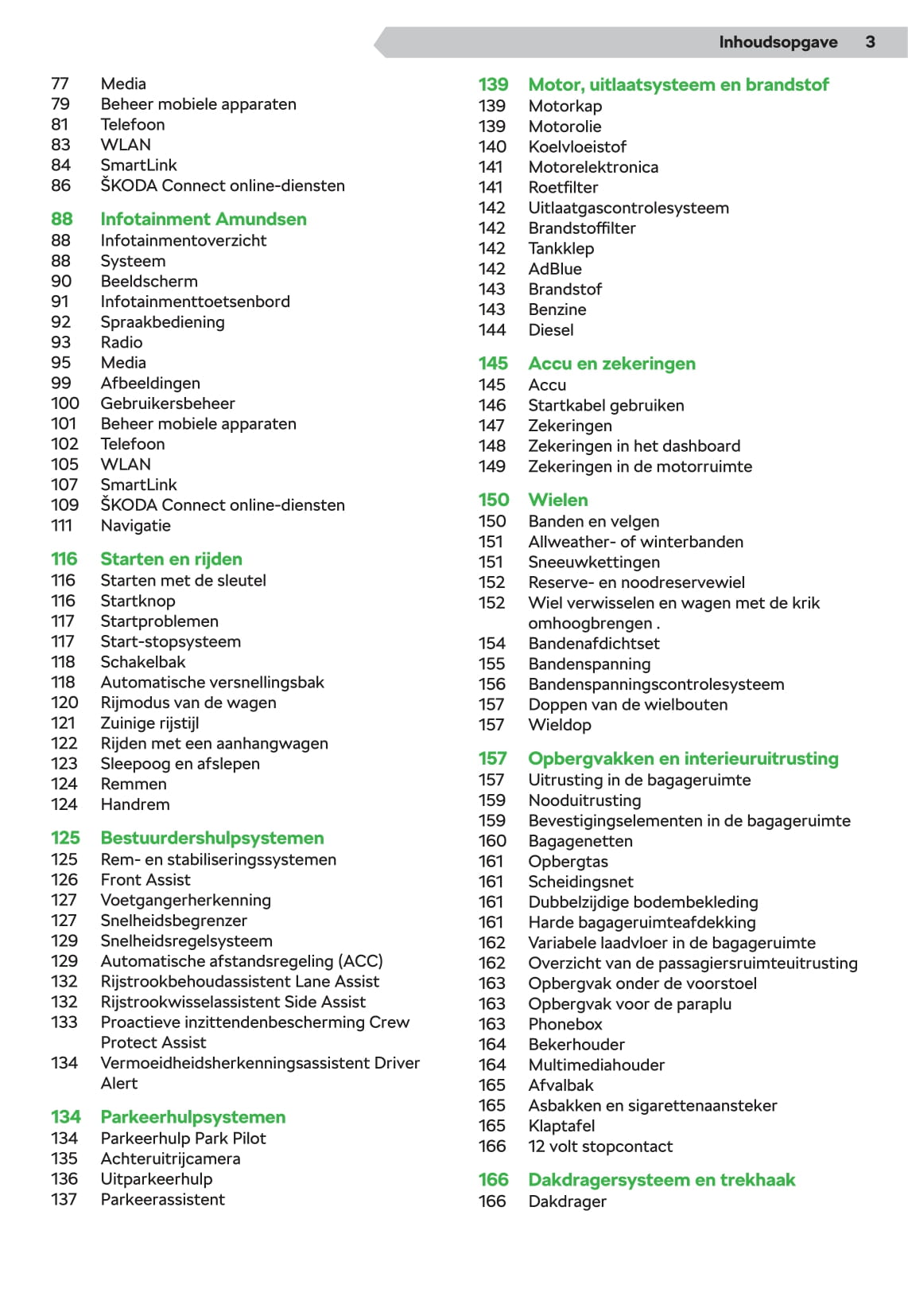 2019-2020 Skoda Scala Owner's Manual | Dutch