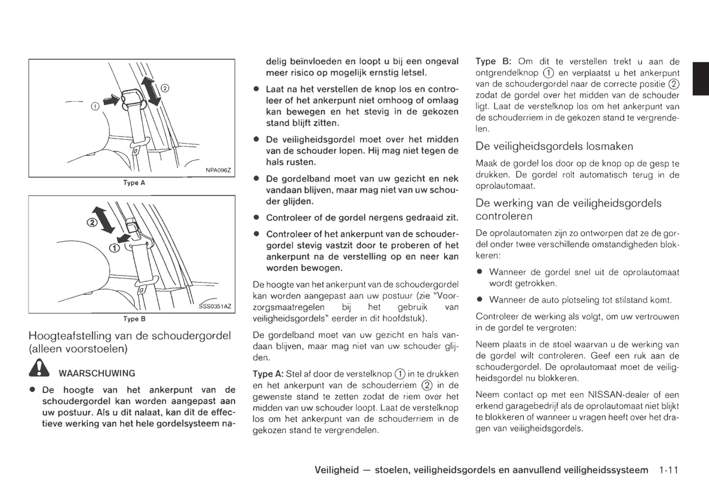 2011-2012 Nissan Navara Owner's Manual | Dutch