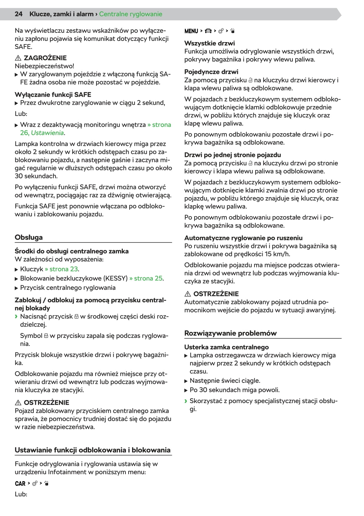 2019-2020 Skoda Scala Owner's Manual | Polish