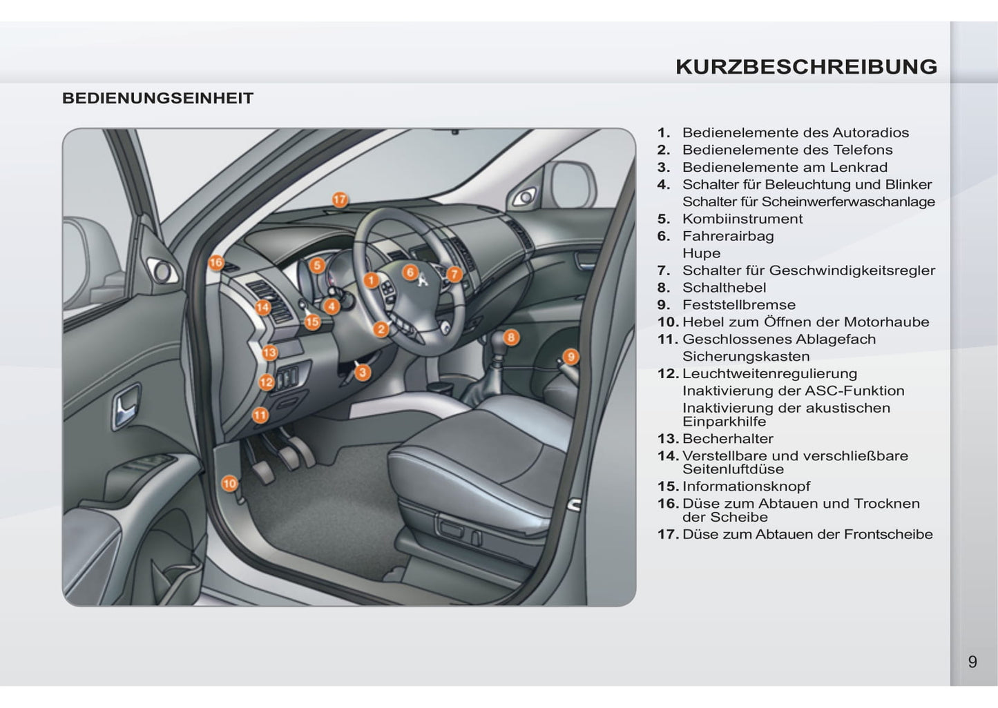 2011-2012 Peugeot 4007 Manuel du propriétaire | Allemand