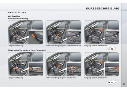 2011-2012 Peugeot 4007 Owner's Manual | German