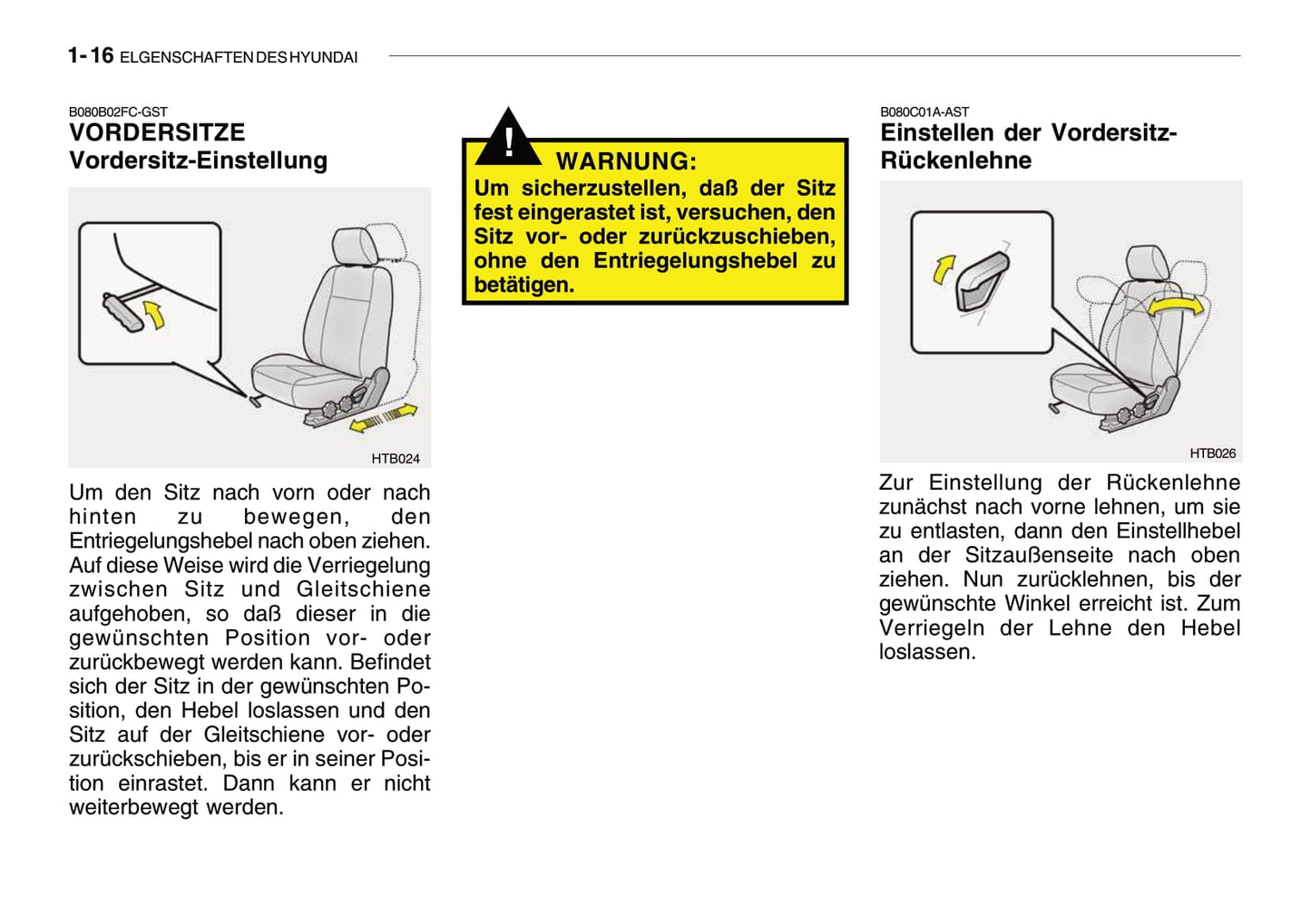 2005-2008 Hyundai Getz Manuel du propriétaire | Allemand