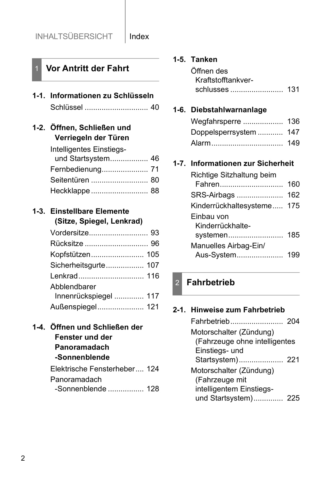 2016-2017 Toyota Verso Owner's Manual | German