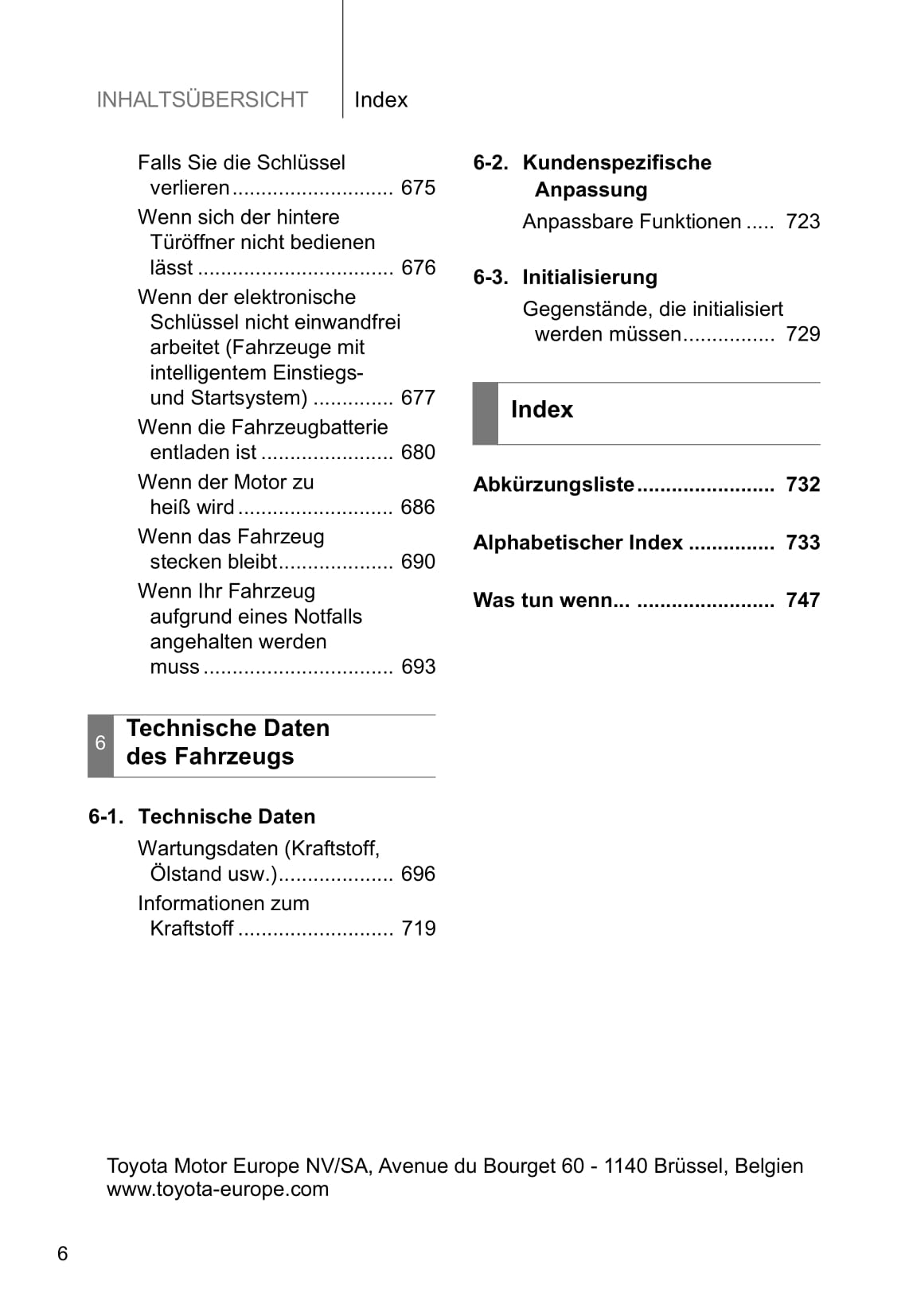 2016-2017 Toyota Verso Owner's Manual | German