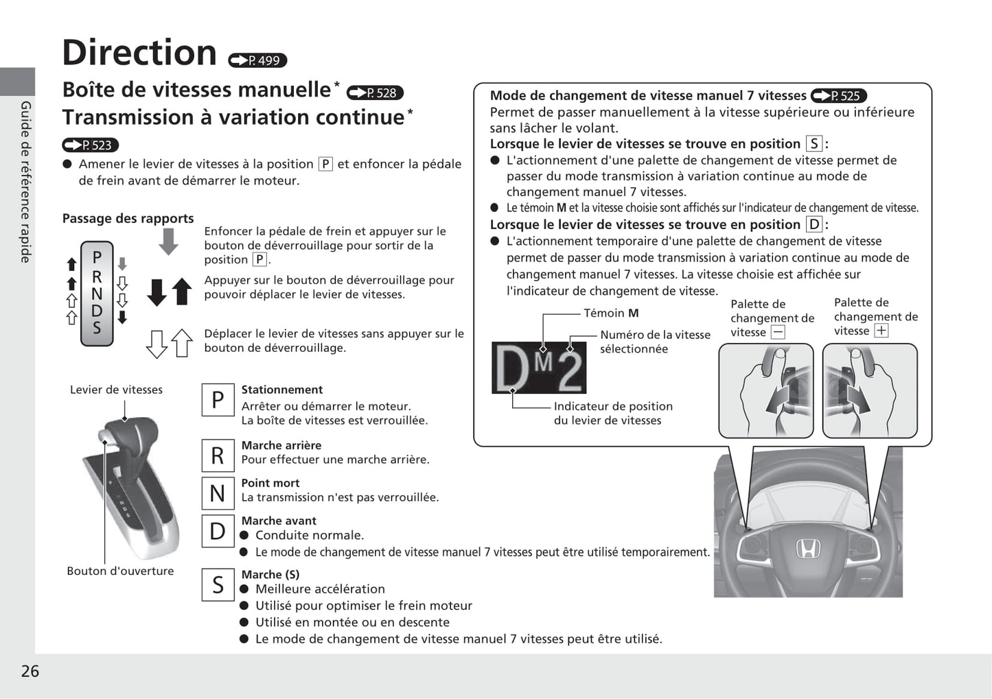 2018-2019 Honda CR-V Hybrid Owner's Manual | French