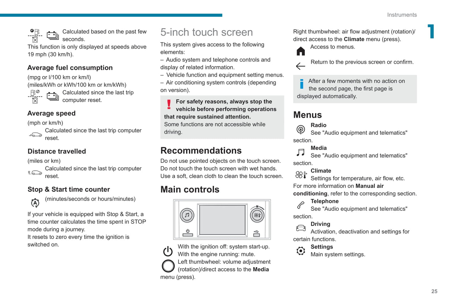 2019-2020 Peugeot 208/e-208 Owner's Manual | English