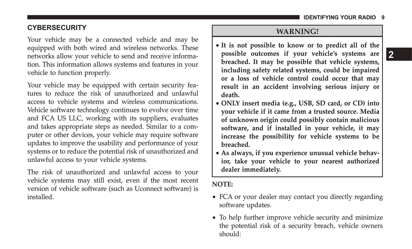 Uconnect 8.4 / 8.4 Nav Supplement Owner's Manual