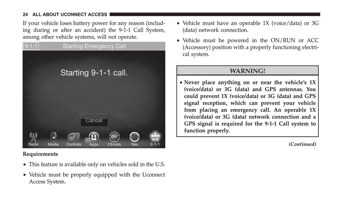 Uconnect 8.4 / 8.4 Nav Supplement Owner's Manual