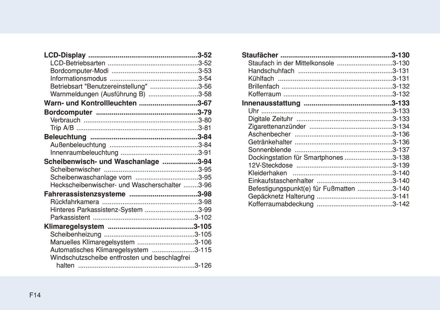 2014-2015 Hyundai i20 Owner's Manual | German