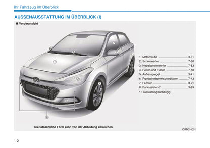 2014-2015 Hyundai i20 Owner's Manual | German