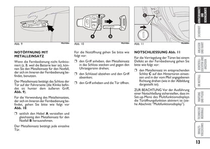 2009-2010 Fiat Croma Owner's Manual | German