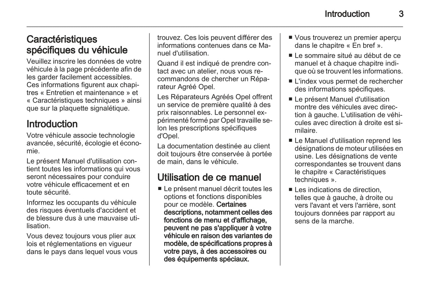 2014-2017 Opel Ampera Manuel du propriétaire | Français