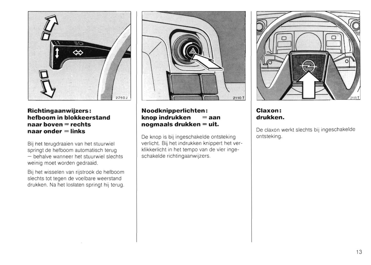 1989-1991 Opel Kadett Owner's Manual | Dutch