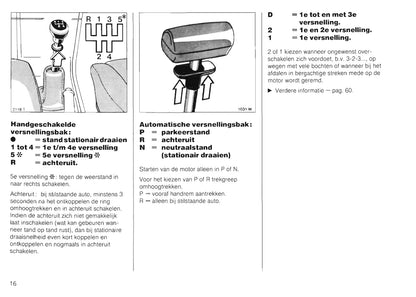 1989-1991 Opel Kadett Owner's Manual | Dutch