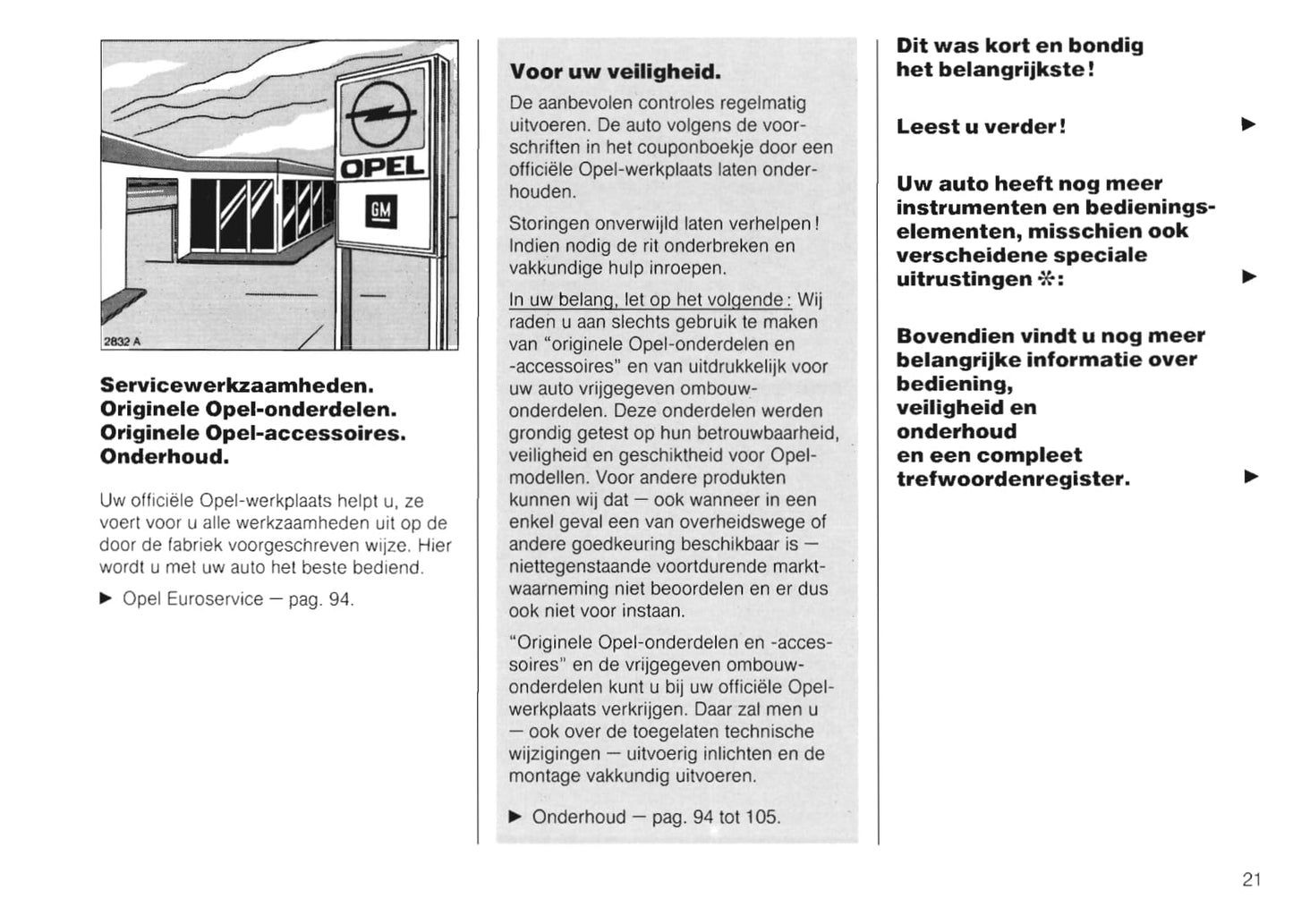 1989-1991 Opel Kadett Owner's Manual | Dutch