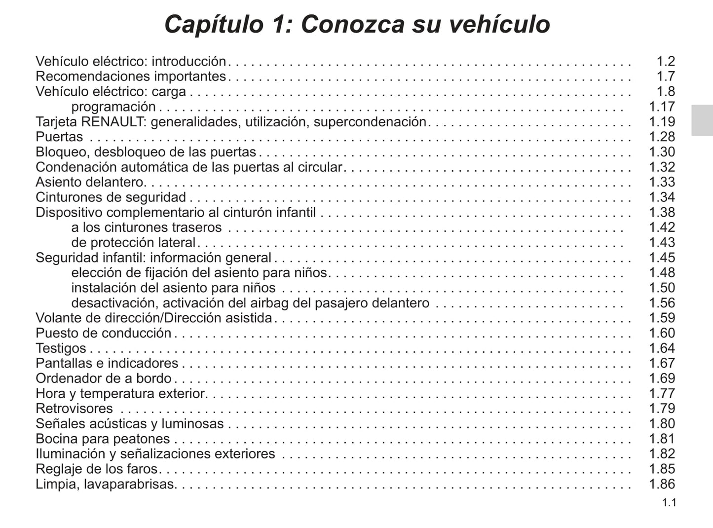 2016-2019 Renault Zoe Manuel du propriétaire | Espagnol