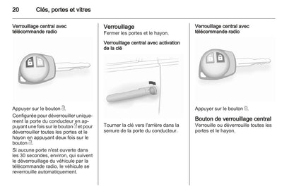 2012-2015 Opel Agila Manuel du propriétaire | Français