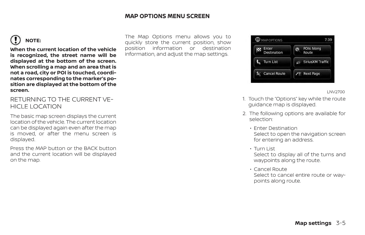 Nissan Navigation System Manuel du propriétaire 2018