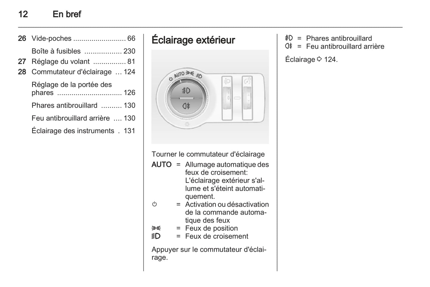 2012-2013 Opel Insignia Owner's Manual | French