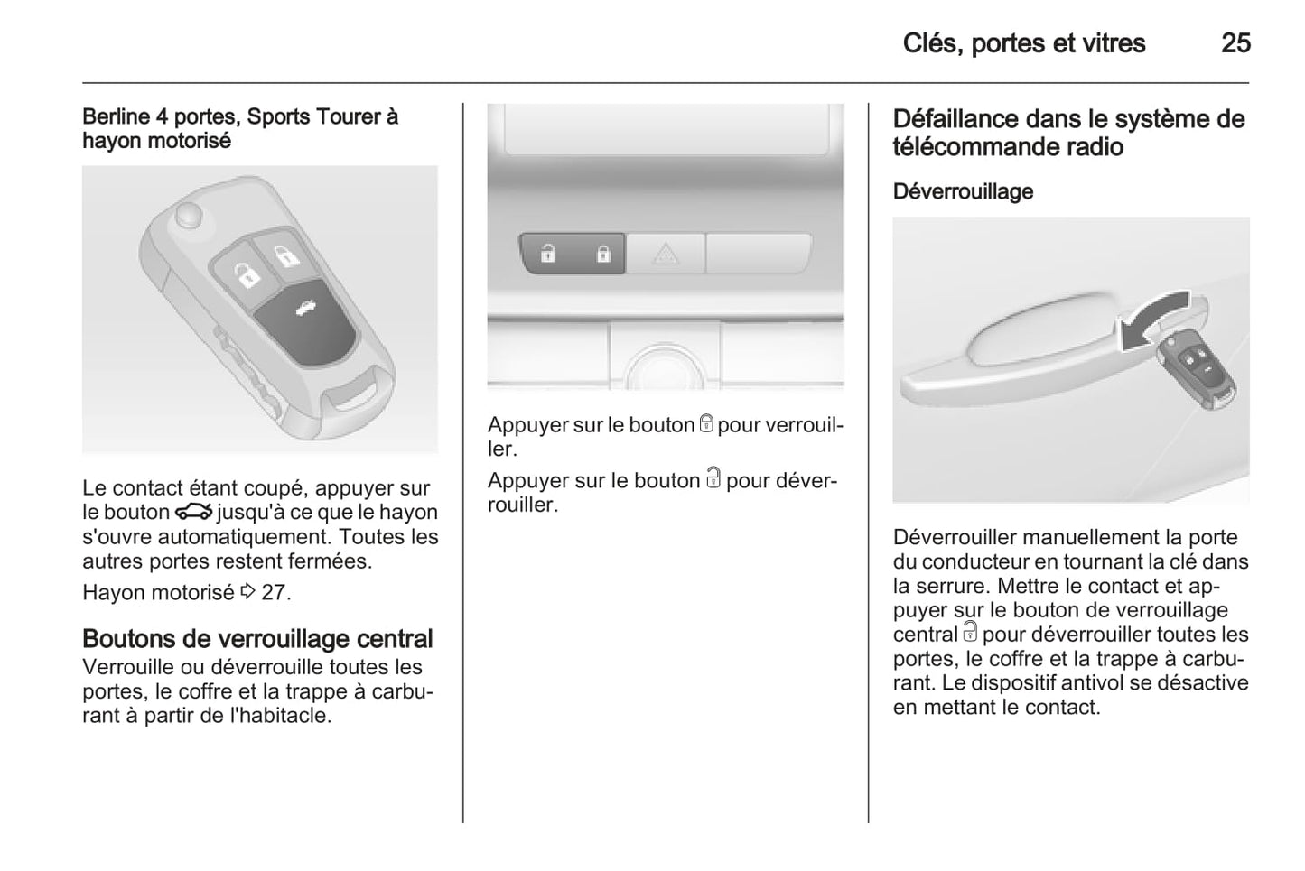 2012-2013 Opel Insignia Owner's Manual | French