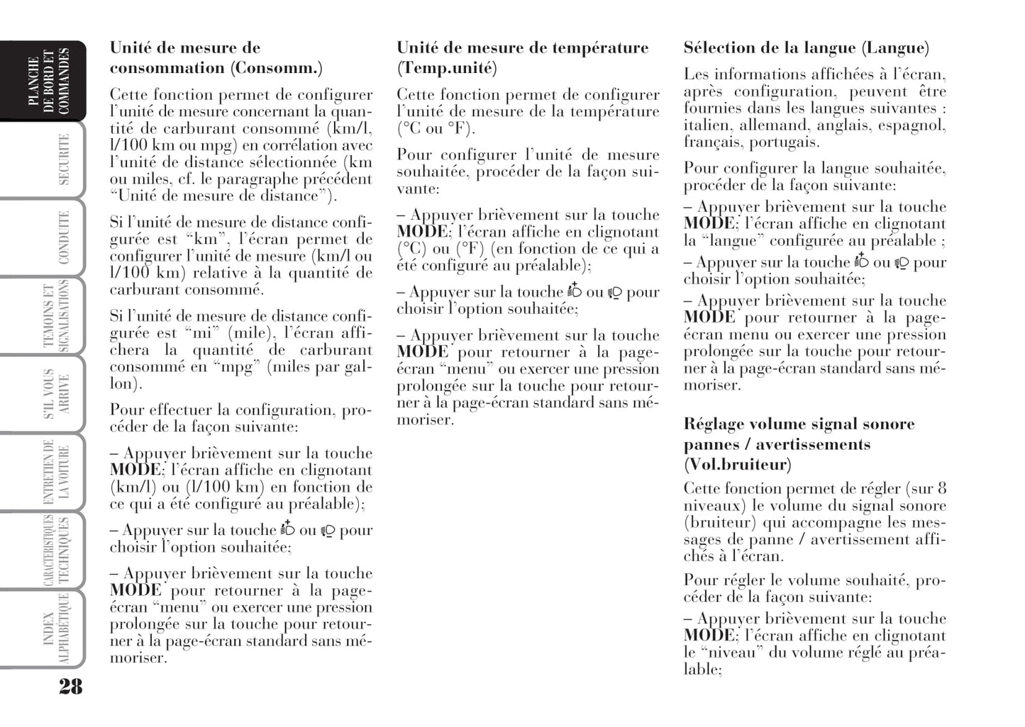 2006-2011 Lancia Ypsilon Manuel du propriétaire | Français