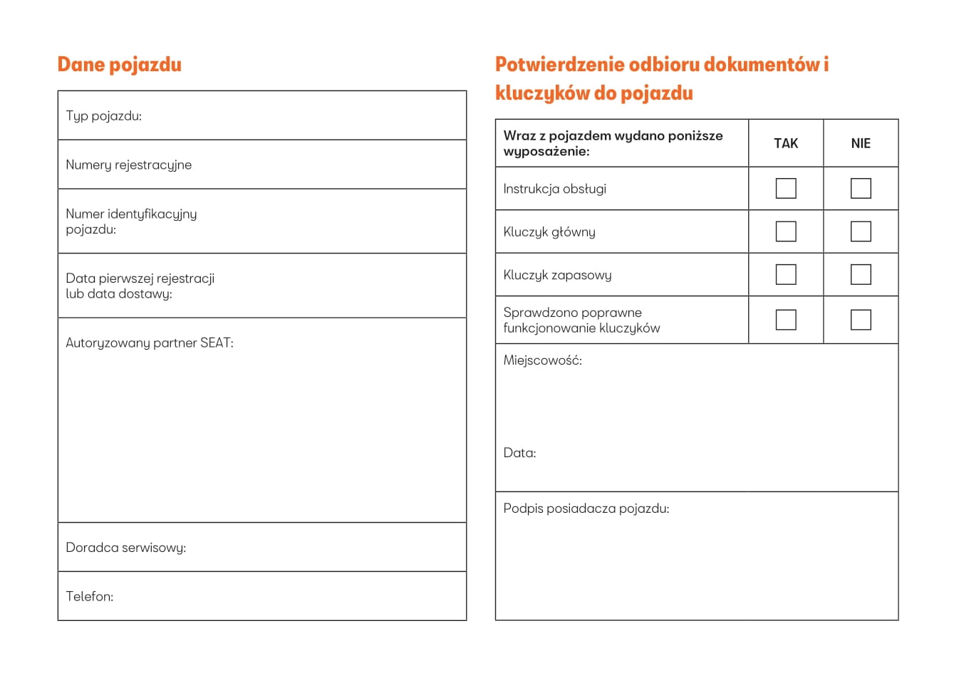 2019-2023 Seat Tarraco Owner's Manual | Polish