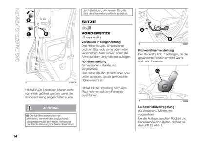 2018-2019 Fiat Panda Owner's Manual | German