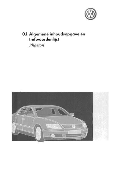 2002-2009 Volkswagen Phaeton Manuel du propriétaire | Néerlandais
