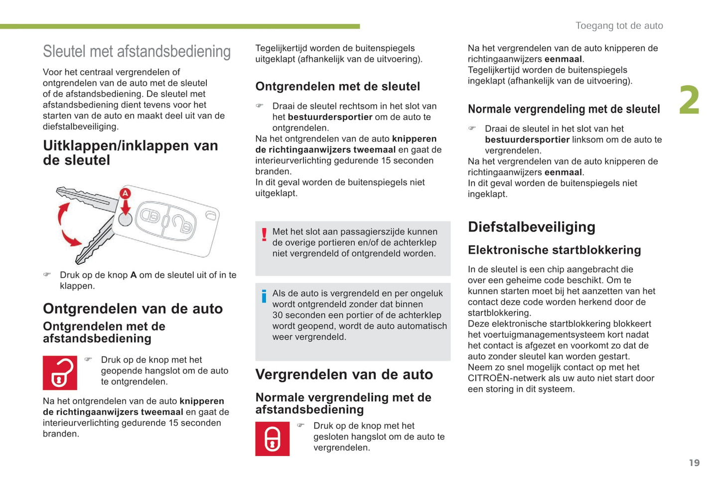 2015-2020 Citroën C-Zero Manuel du propriétaire | Néerlandais