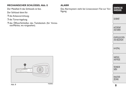 2010-2011 Fiat Punto/Punto Evo Owner's Manual | German